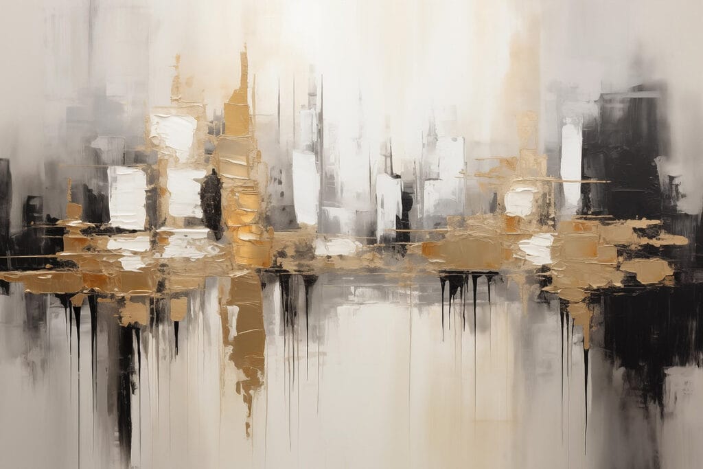 Cidade em tons dourados — design completo