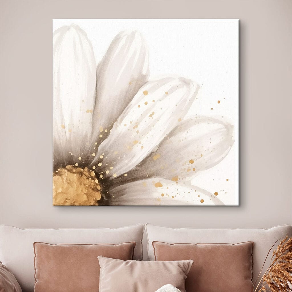 Pétalas brancas com dourado — interior 2