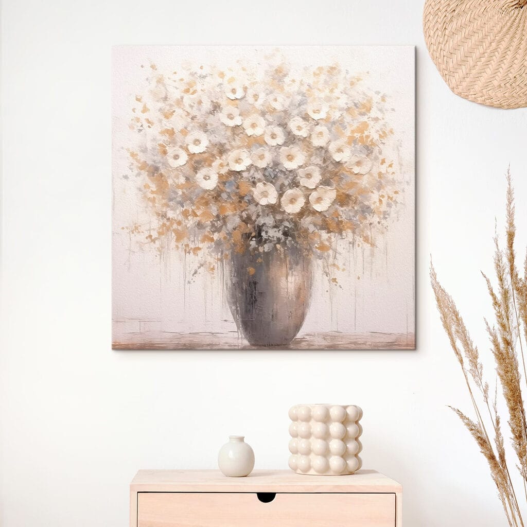 Flores pequenas em cinzento — interior 2