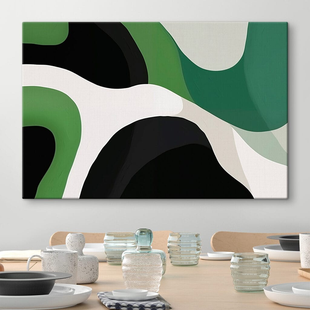 Curvas verdes e pretas — interior 1