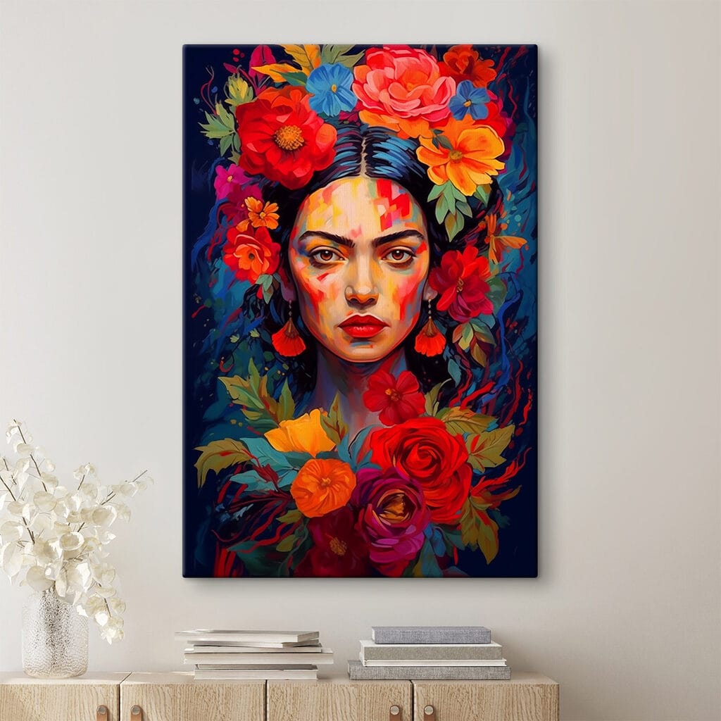 Cabelo envolto em flores — interior 1