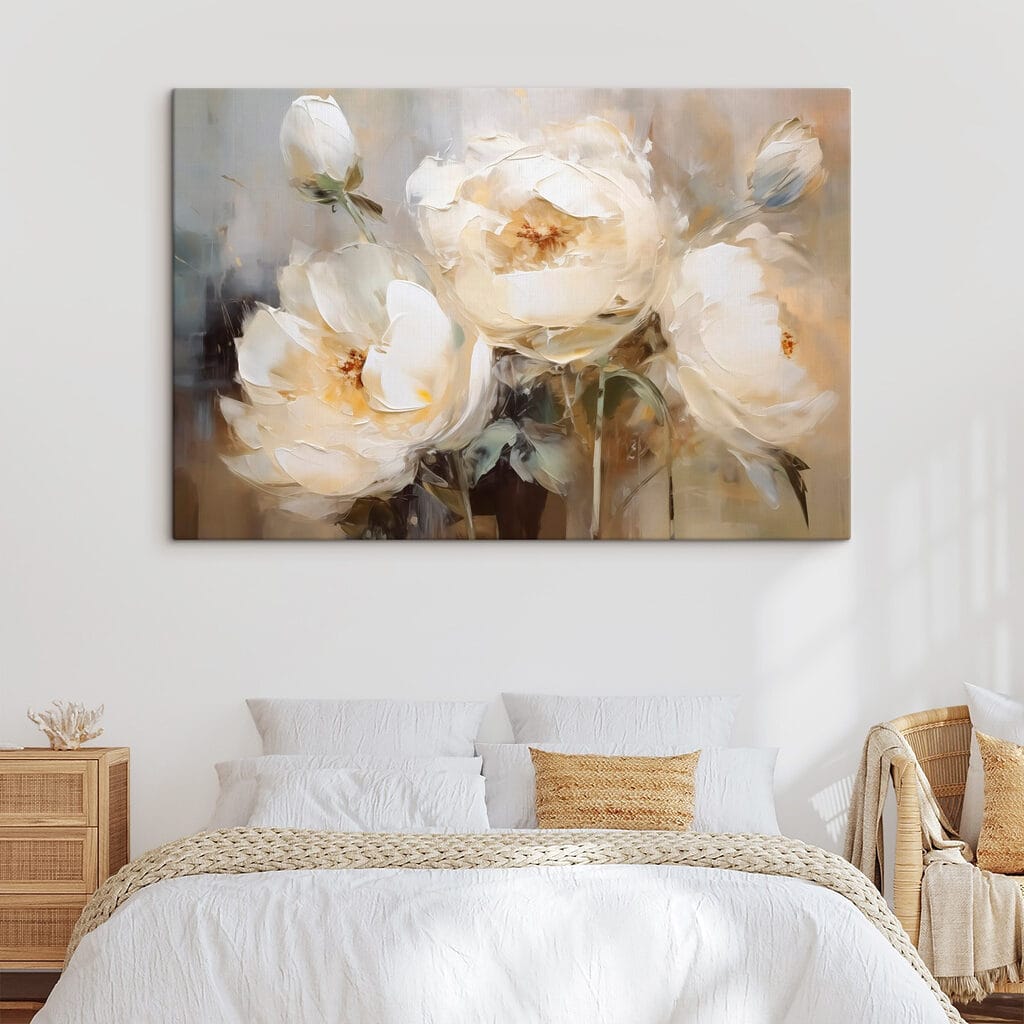 Rosas creme em névoa — interior 2