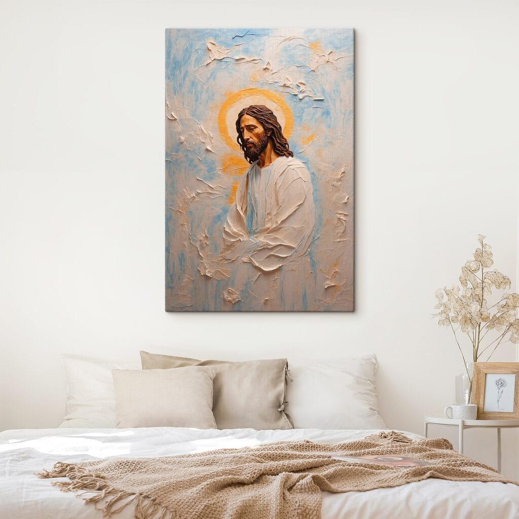 Jesus com auréola dourada — interior 2