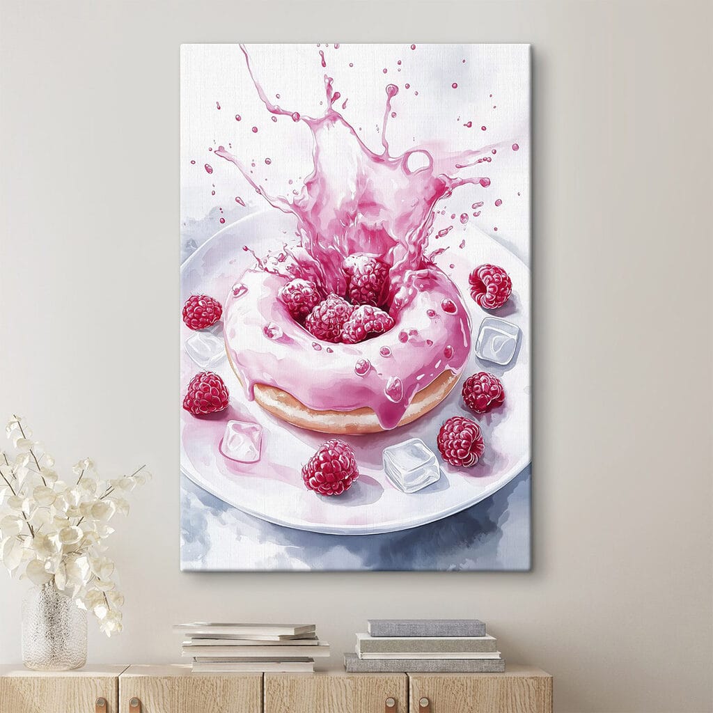 Donut de framboesa — interior 1