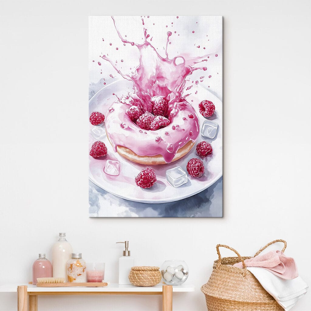 Donut de framboesa — interior 2