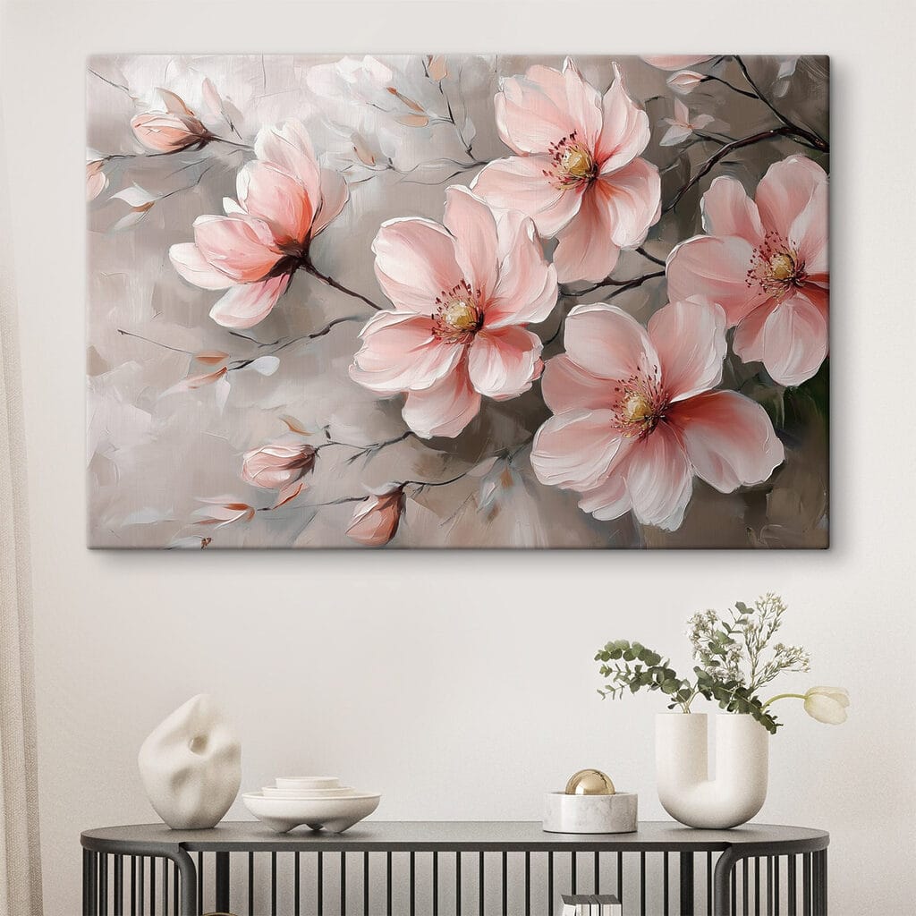 Ramos em flor cor-de-rosa — interior 1