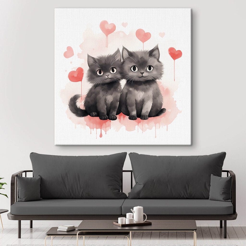 Dois gatinhos apaixonados — interior 2