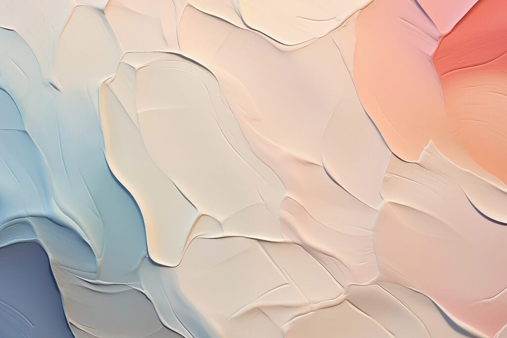 Manchas em tons pastel — design completo