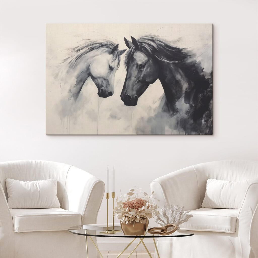 Dois cavalos na neblina — interior 2