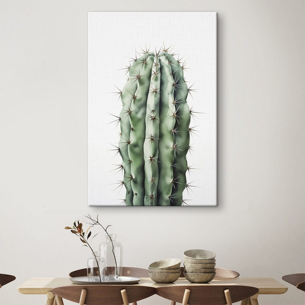 Cacto verde sobre branco — interior 2