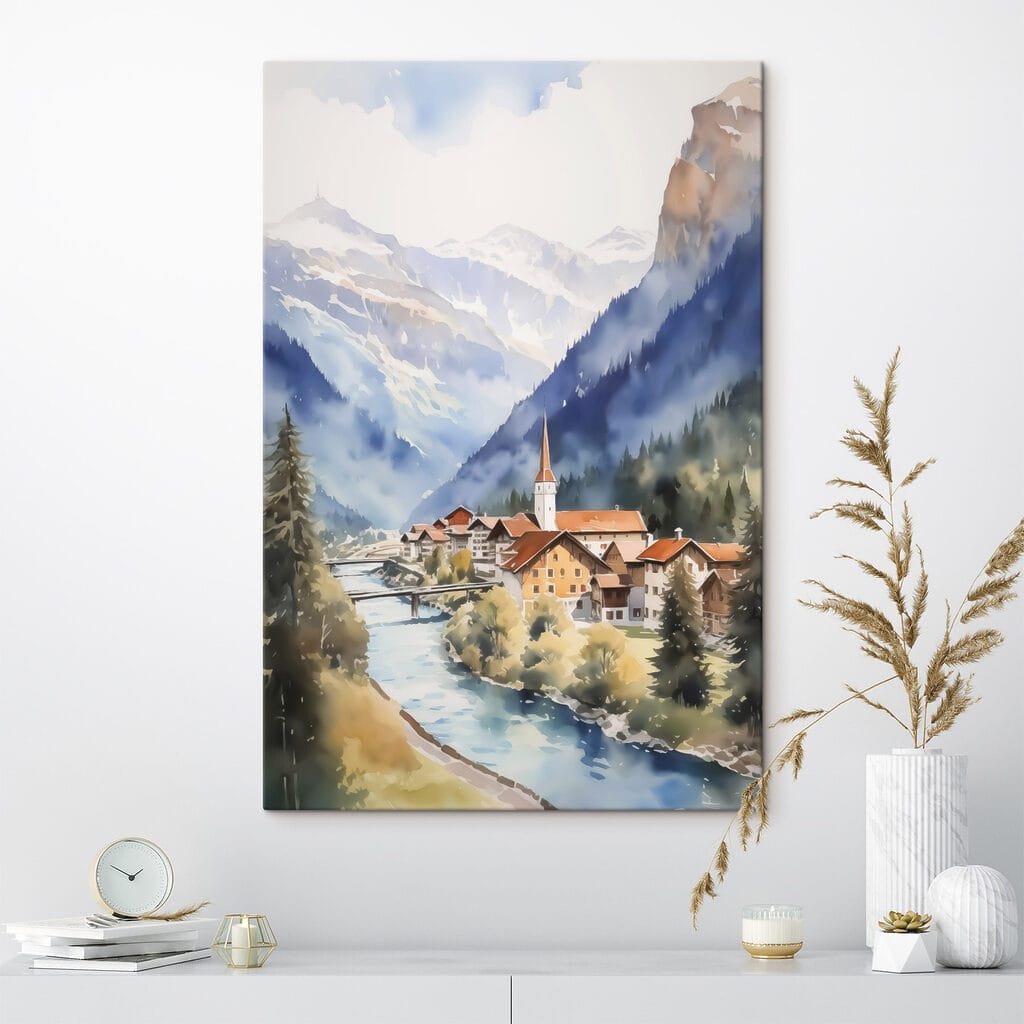 Aldeia junto ao rio — interior 1