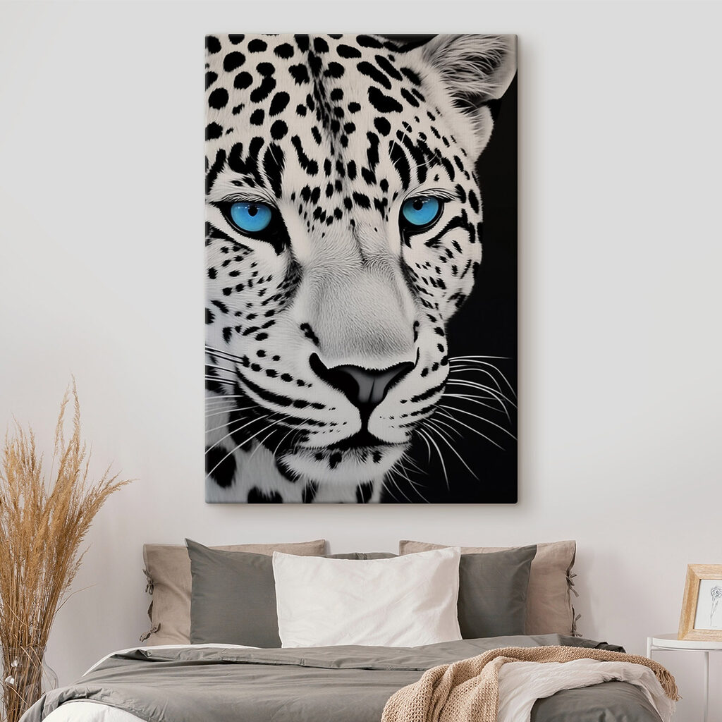 Leopardo de olhos azuis — interior 1