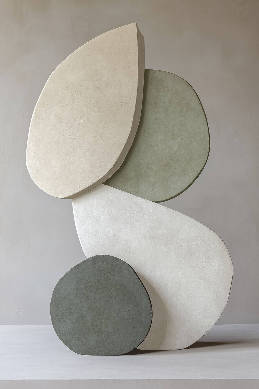 Pedras redondas em repouso — design completo