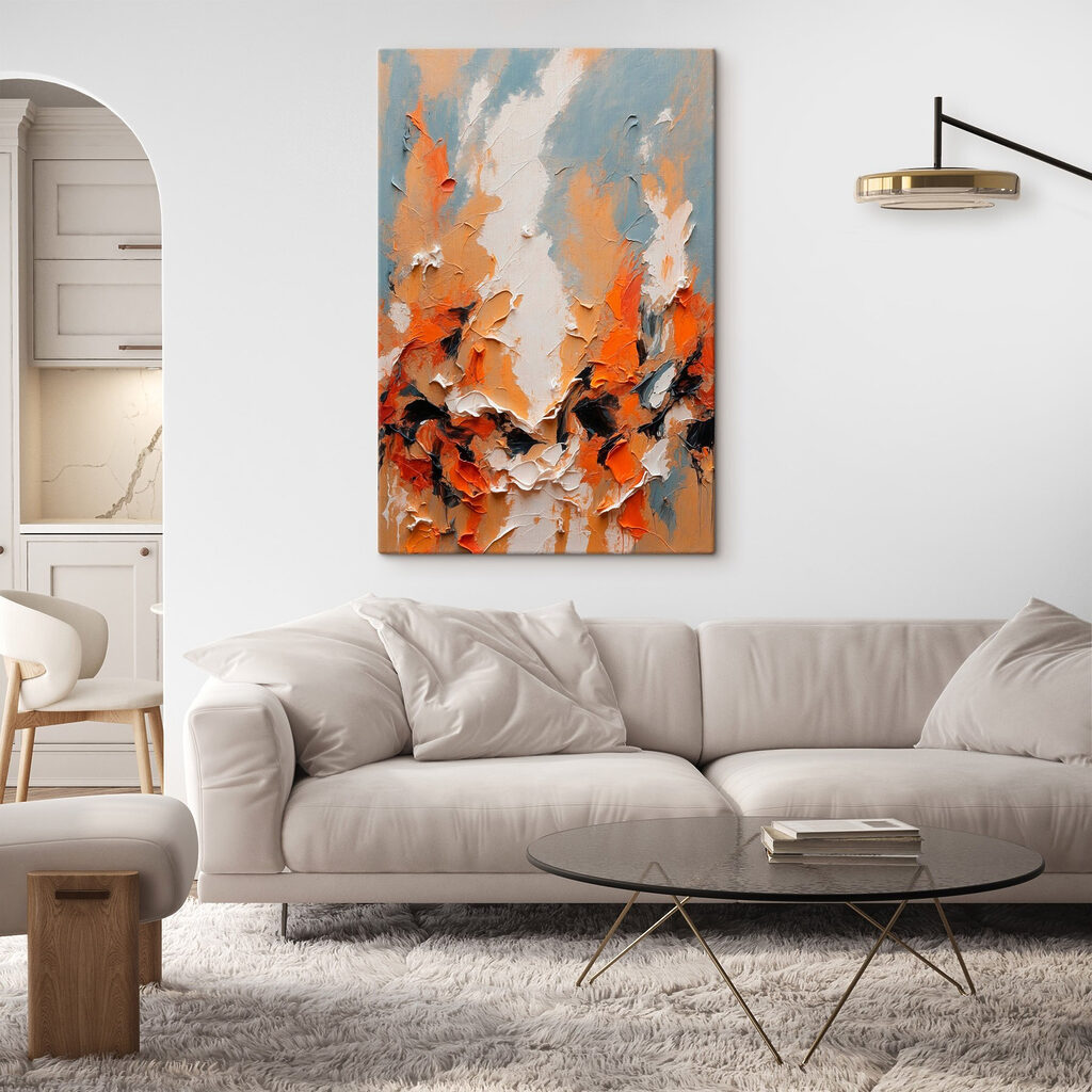 Tinta laranja entre azul-acinzentado — interior 2