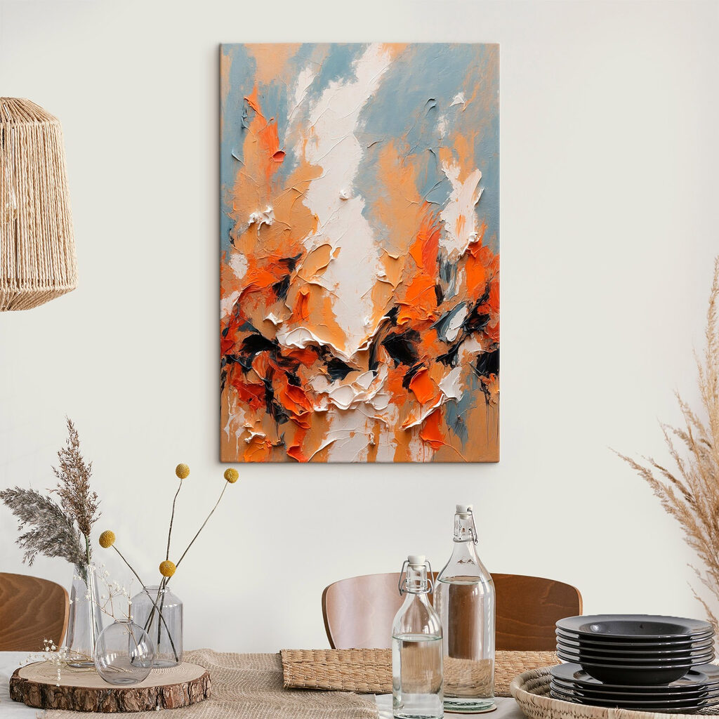 Tinta laranja entre azul-acinzentado — interior 3