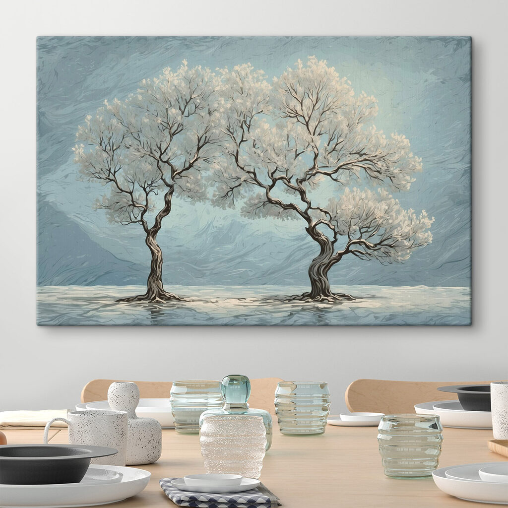 Duas árvores no inverno — interior 3