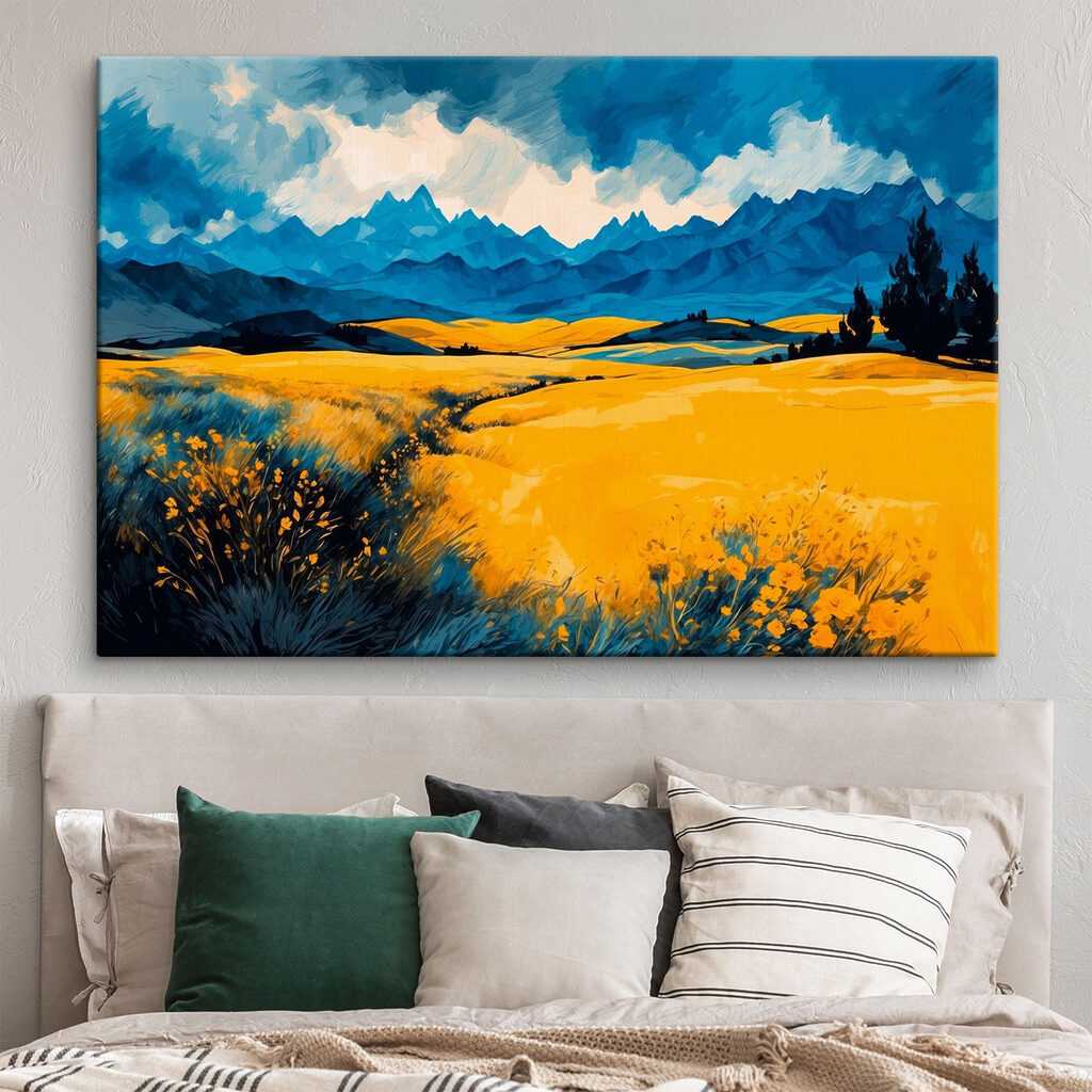 Prado amarelo, montanhas azuis — interior 3