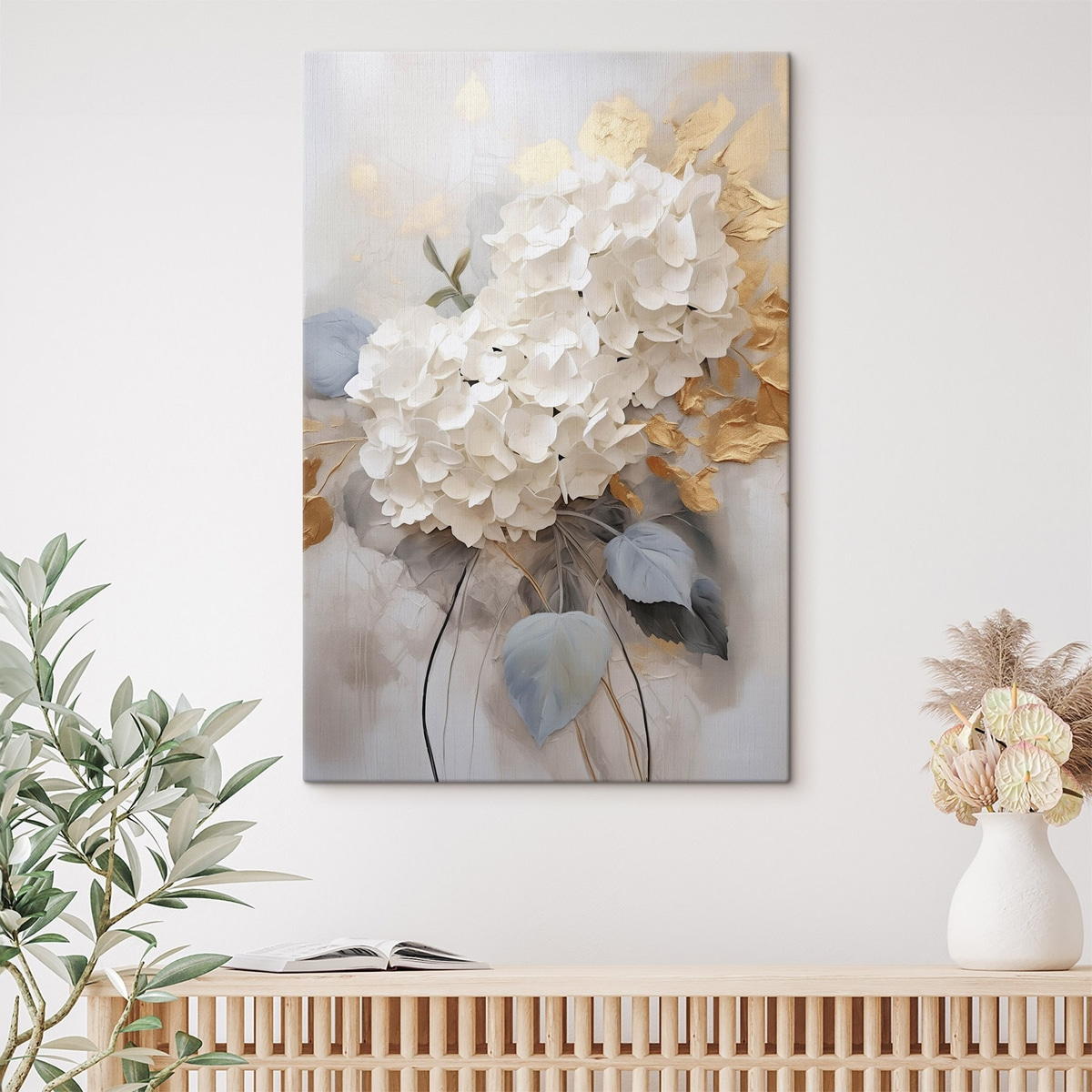 Hortênsias cor de marfim — interior 2