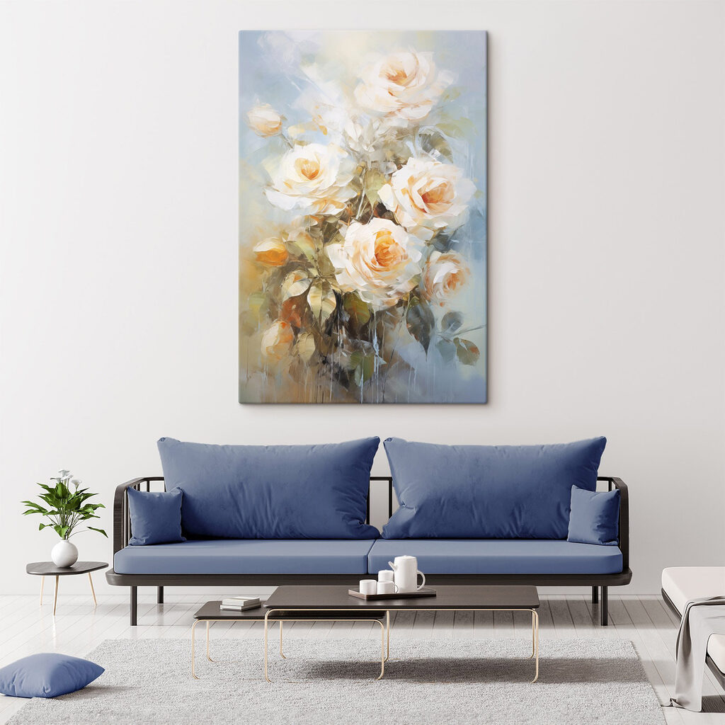 Rosas brancas e amarelas — interior 2