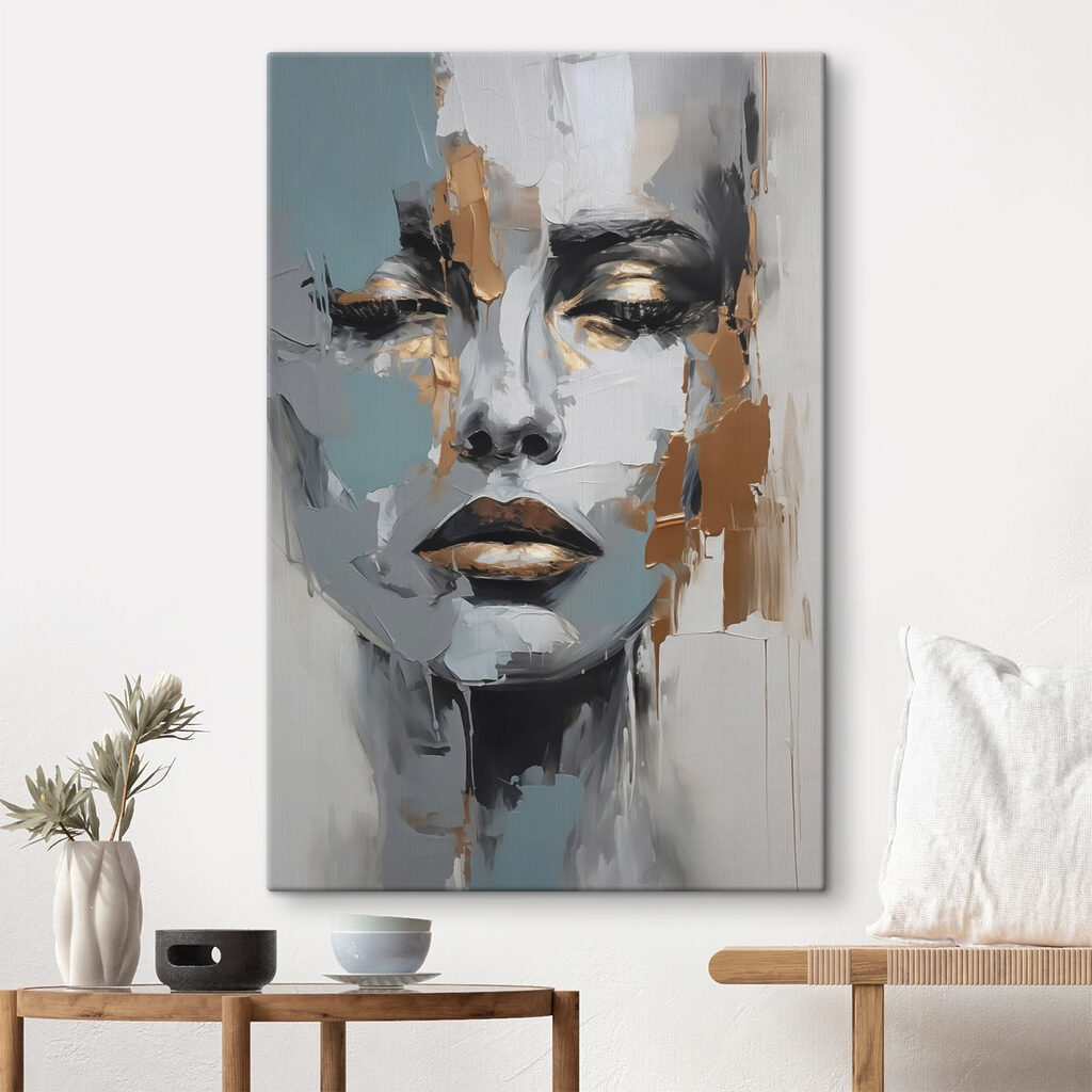 Rosto entre tintas frias — interior 2