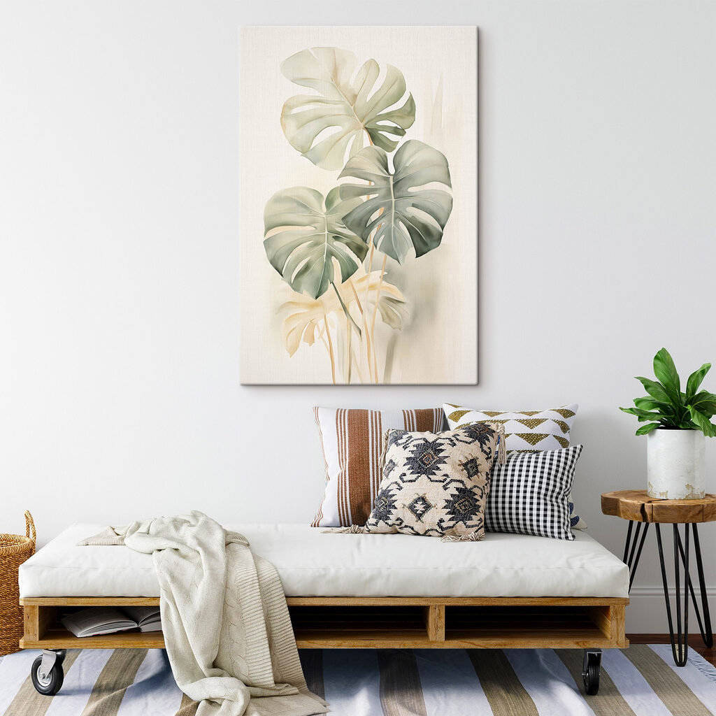Monstera de folhas pálidas — interior 1