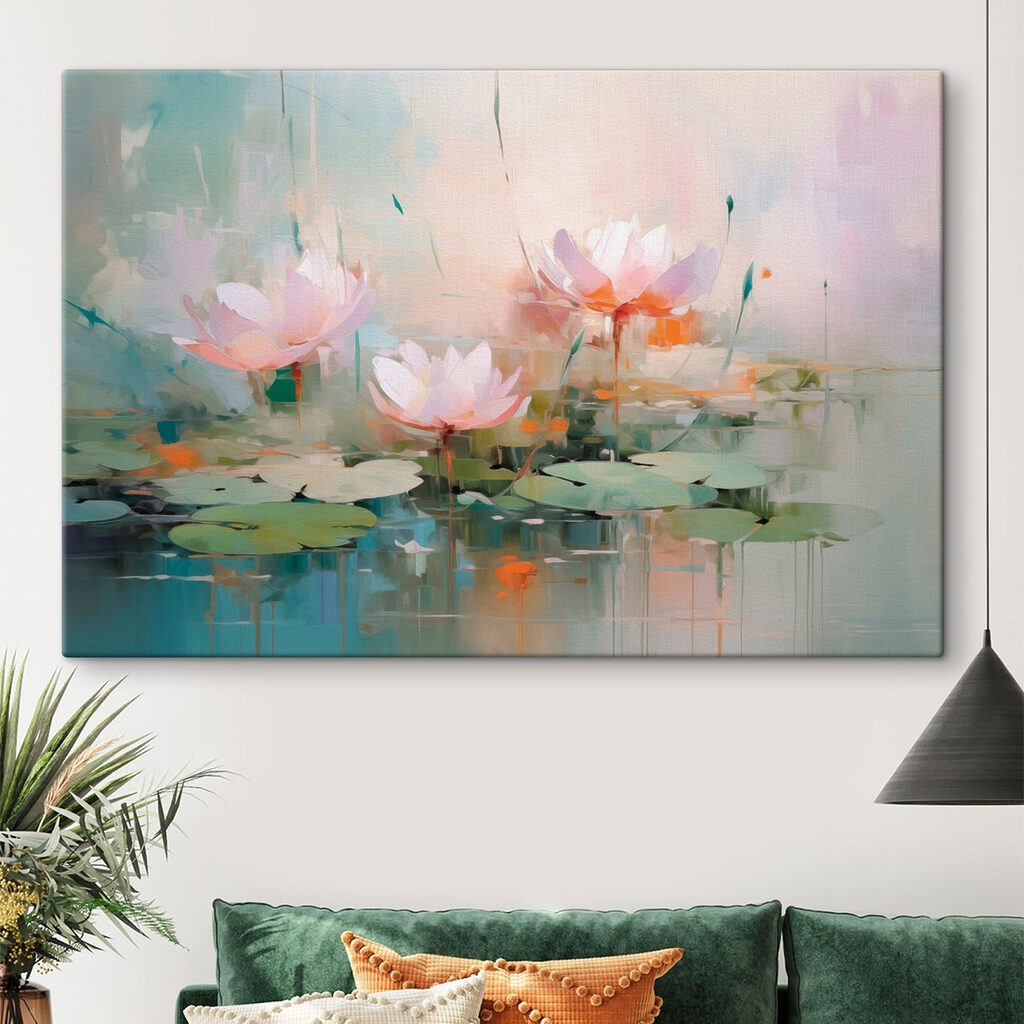 Nenúfares cor-de-rosa suave — interior 2