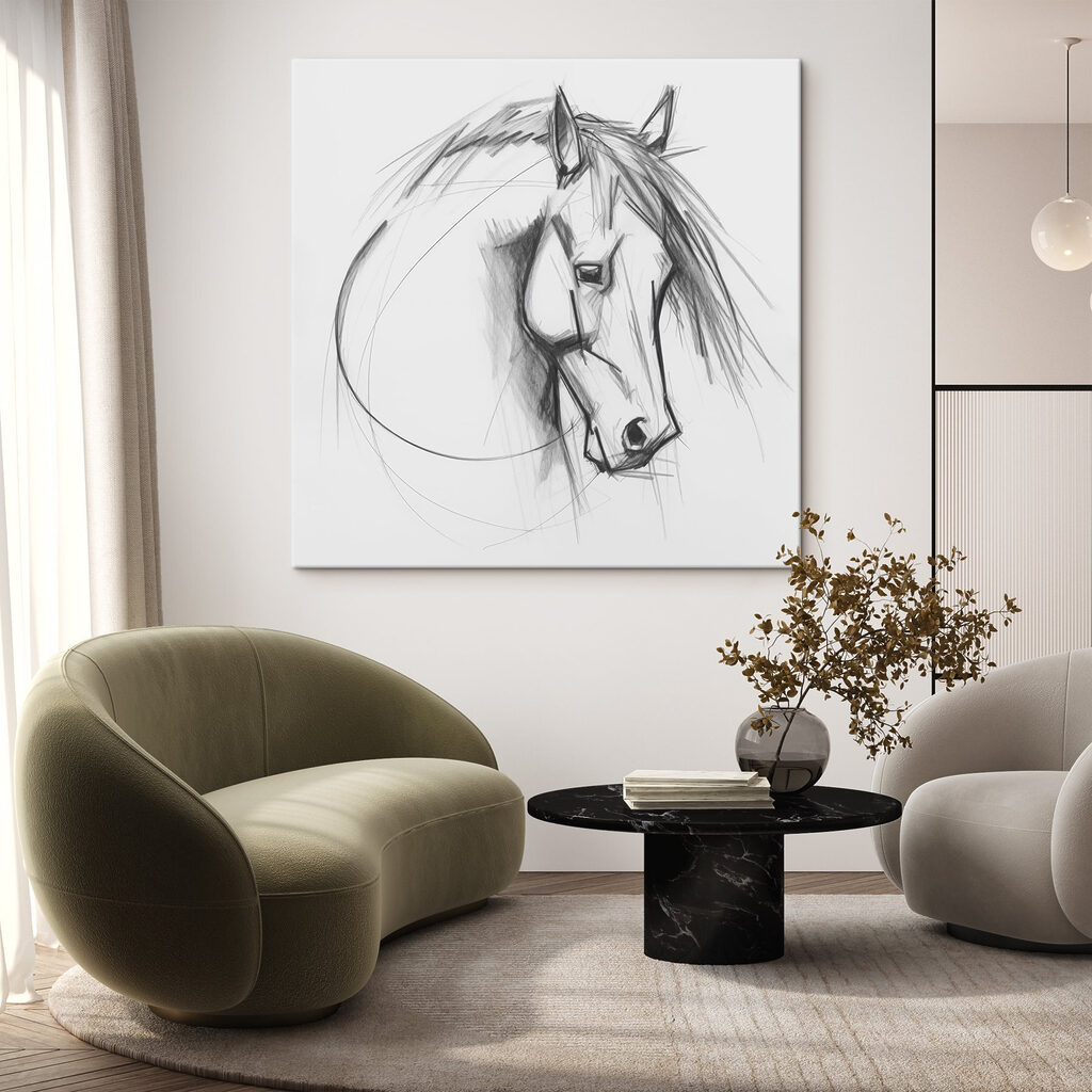 Cavalo em traços soltos — interior 2