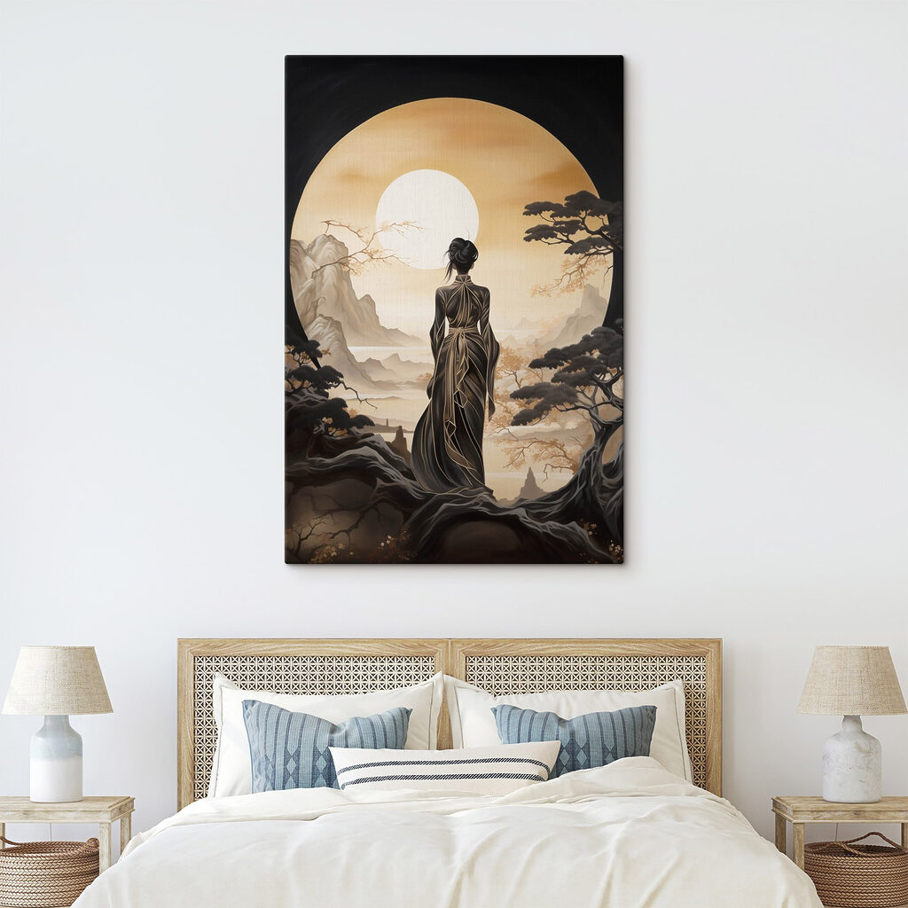 Mulher diante da lua — interior 2