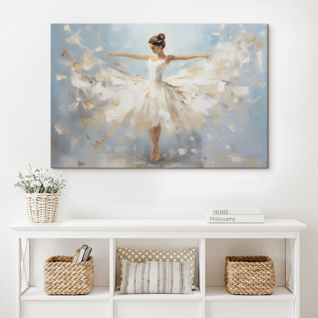 Bailarina em toques brancos — interior 2
