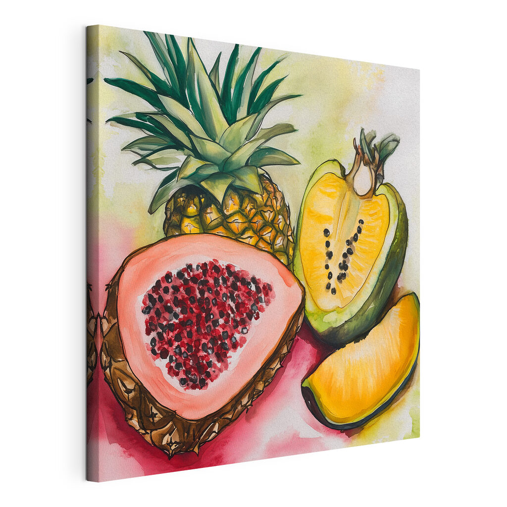Fruta tropical em aguarela — vista do produto