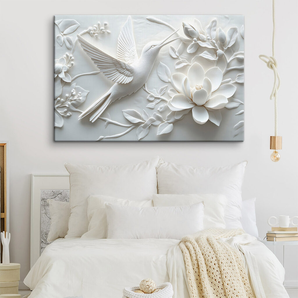 Colibri entre flores — interior 2