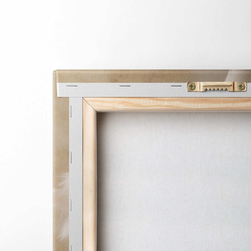 Pampas em vaso creme — verso