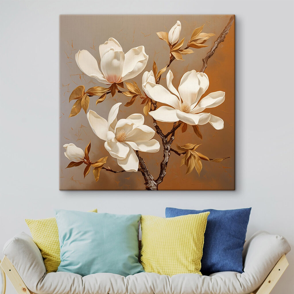 Magnólia creme sobre caramelo — interior 2