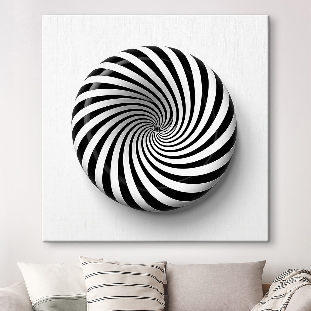 Espiral preto e branco — interior 2