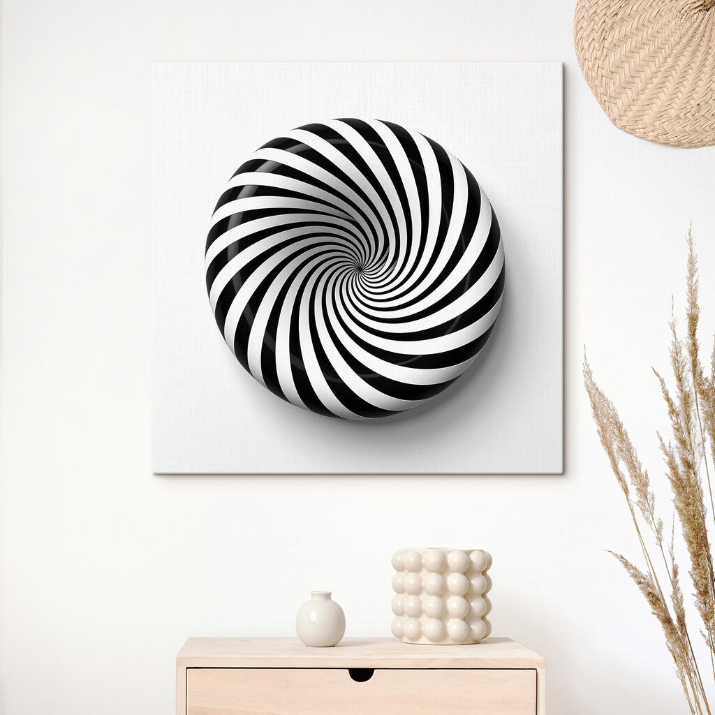 Espiral preto e branco — interior 3