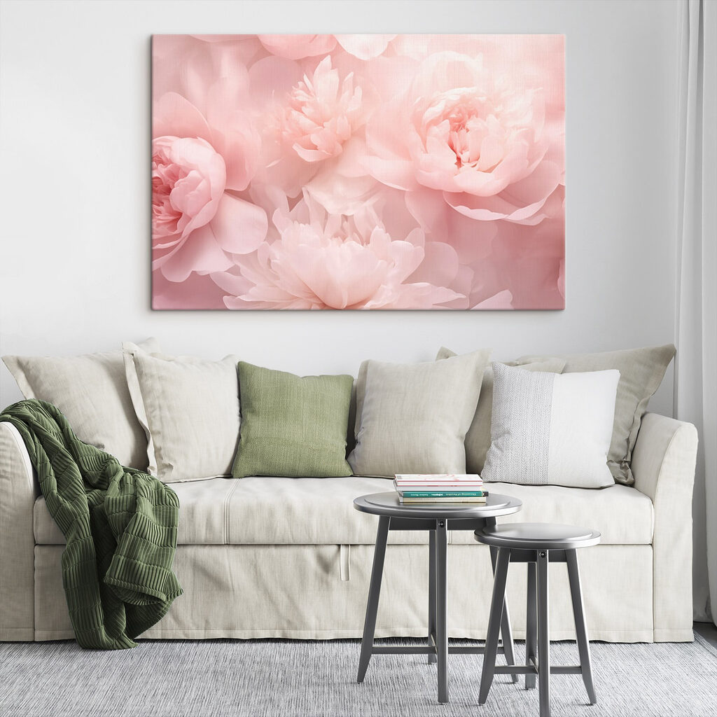 Peónias numa nuvem cor-de-rosa — interior 2