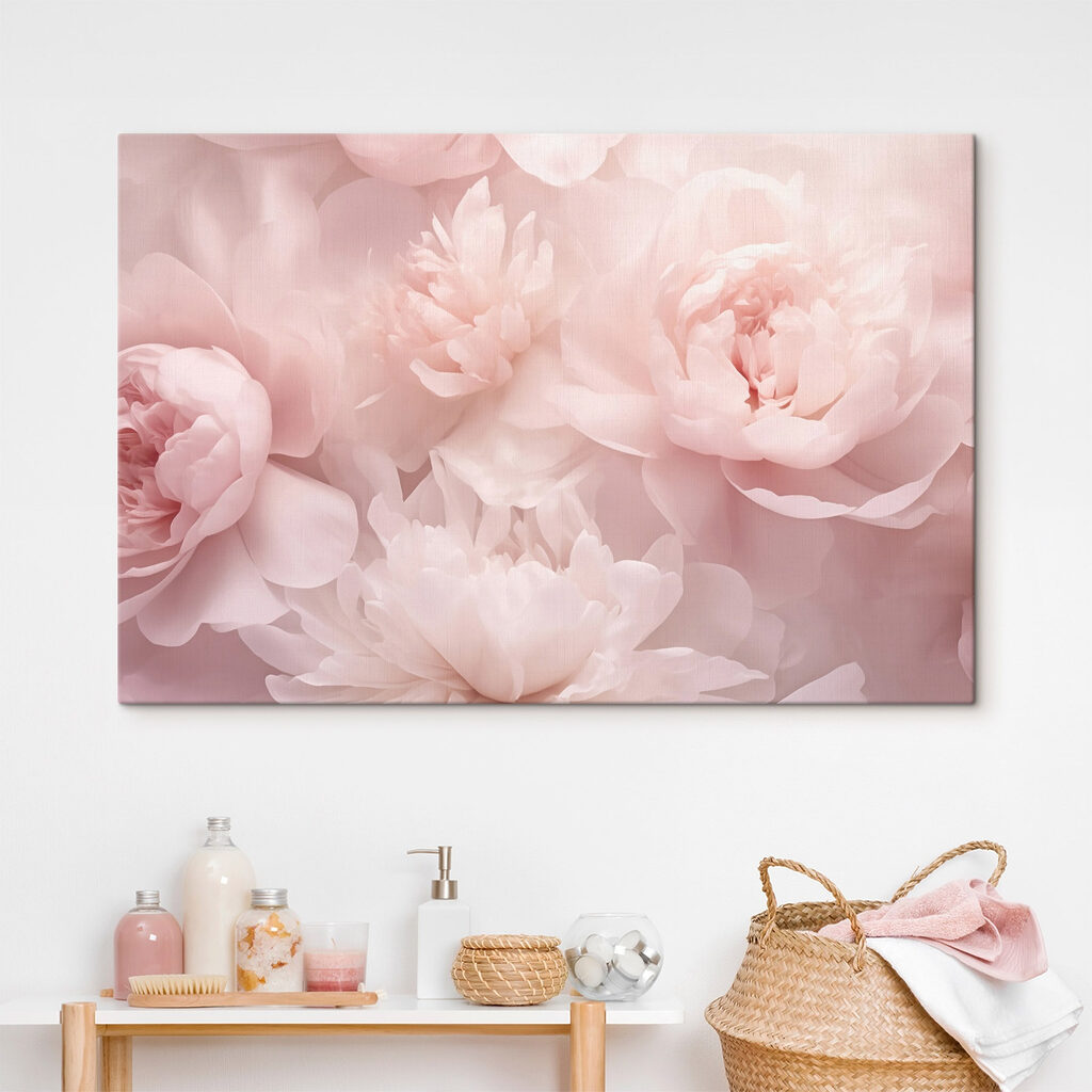Peónias numa nuvem cor-de-rosa — interior 1