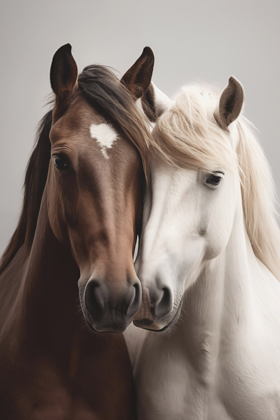 Cavalos cara a cara — design completo