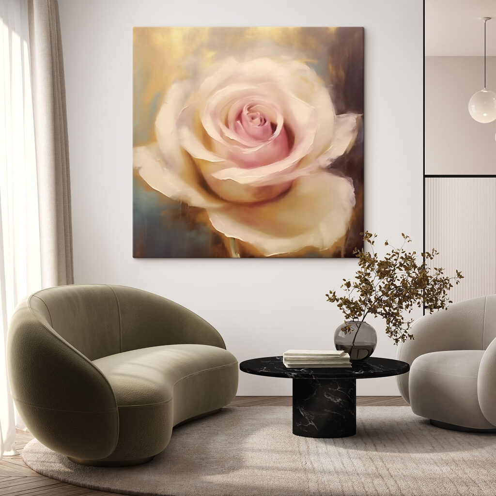 Rosa creme, centro rosado — interior 2