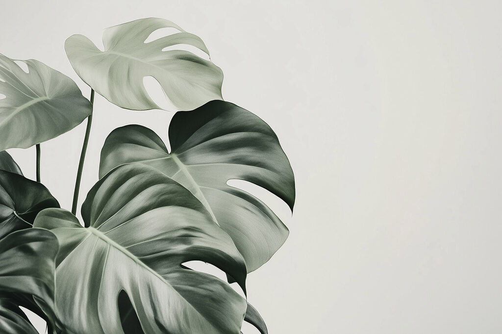 Monstera em verdes profundos — design completo