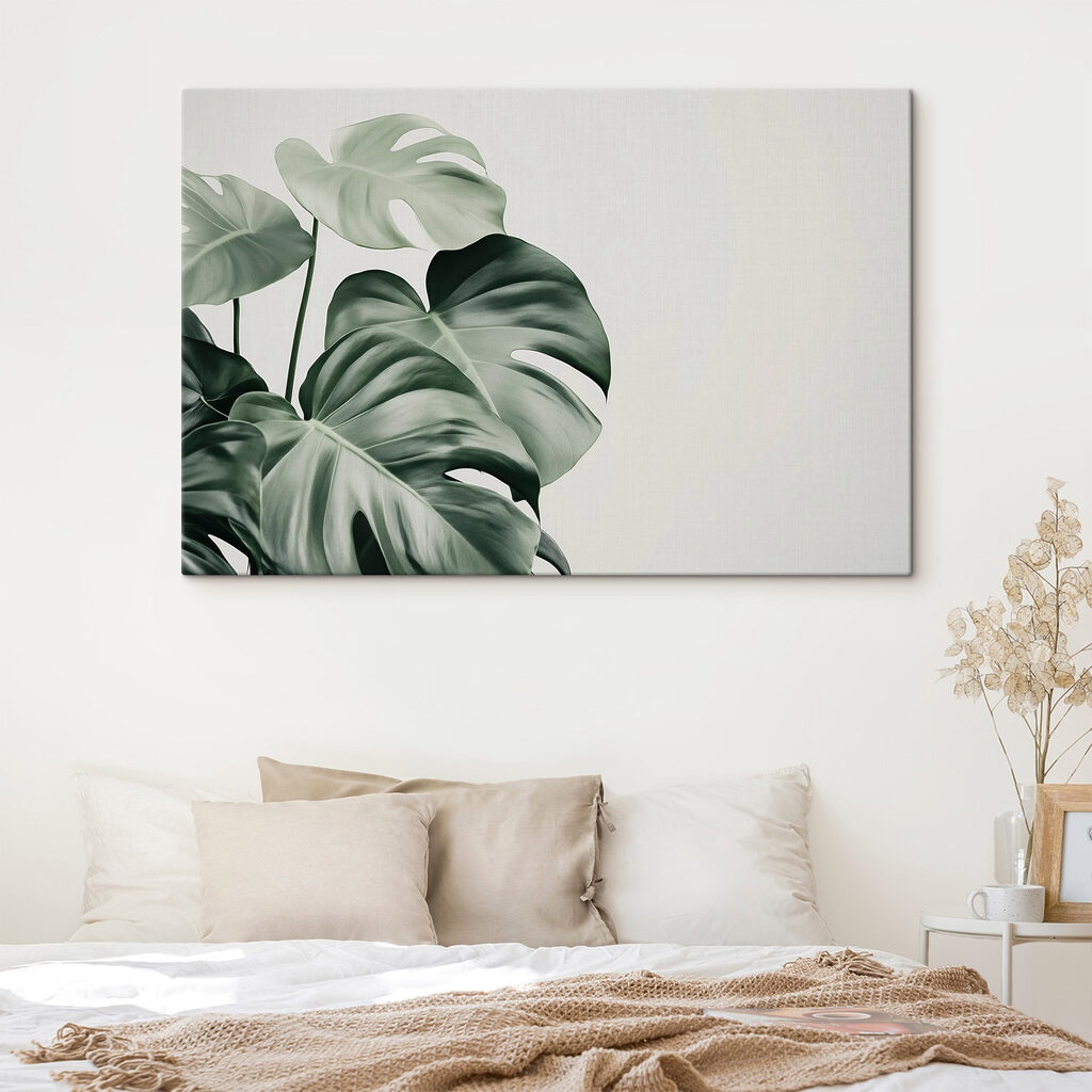 Monstera em verdes profundos — interior 2
