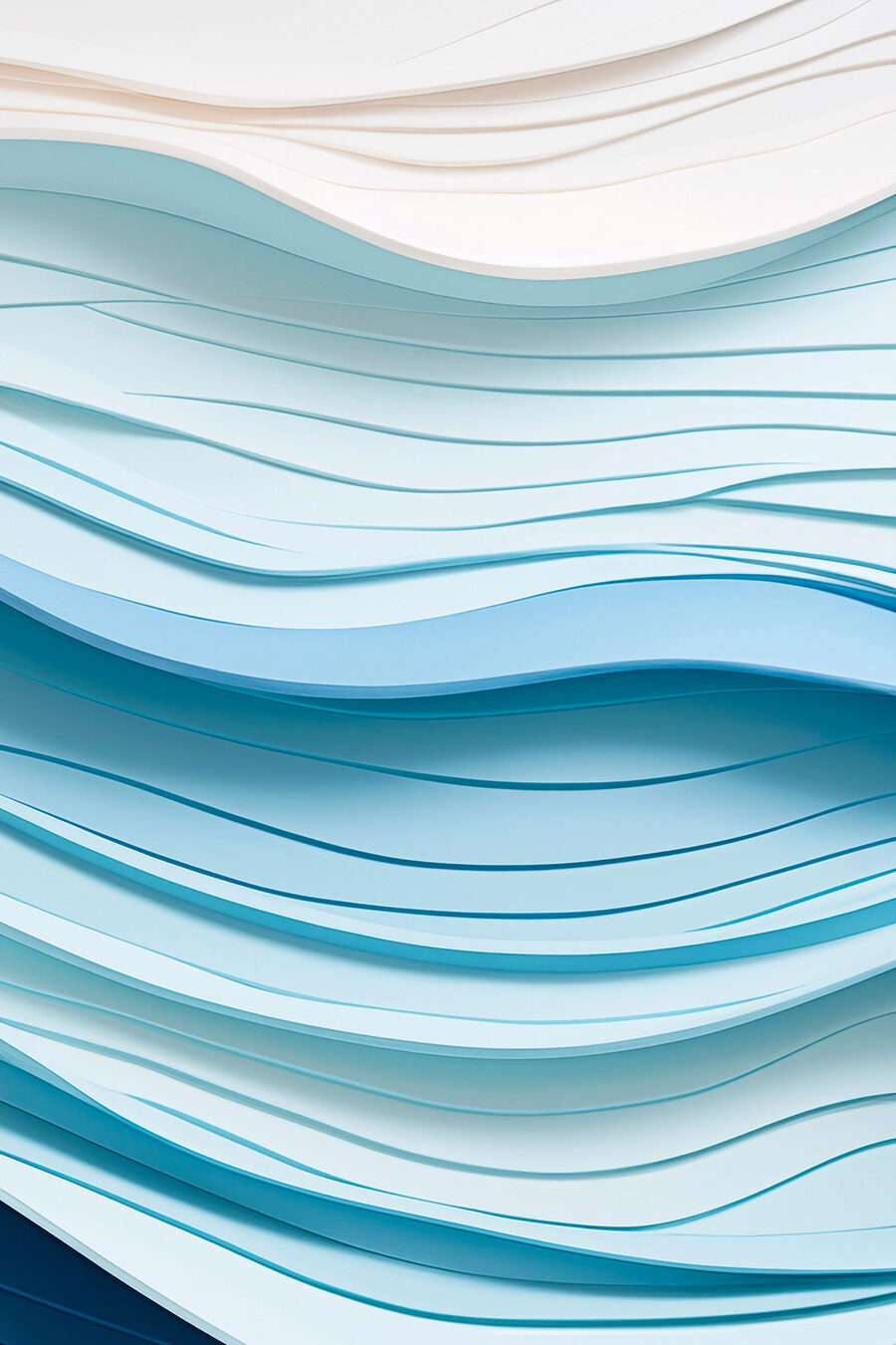 Ondas em azul vivo — design completo