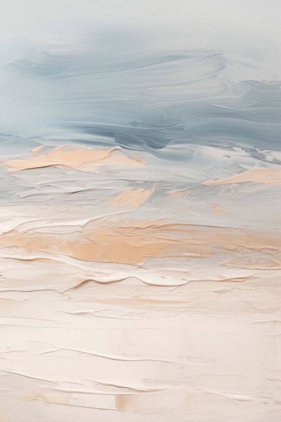 Areia sob horizonte frio — design completo