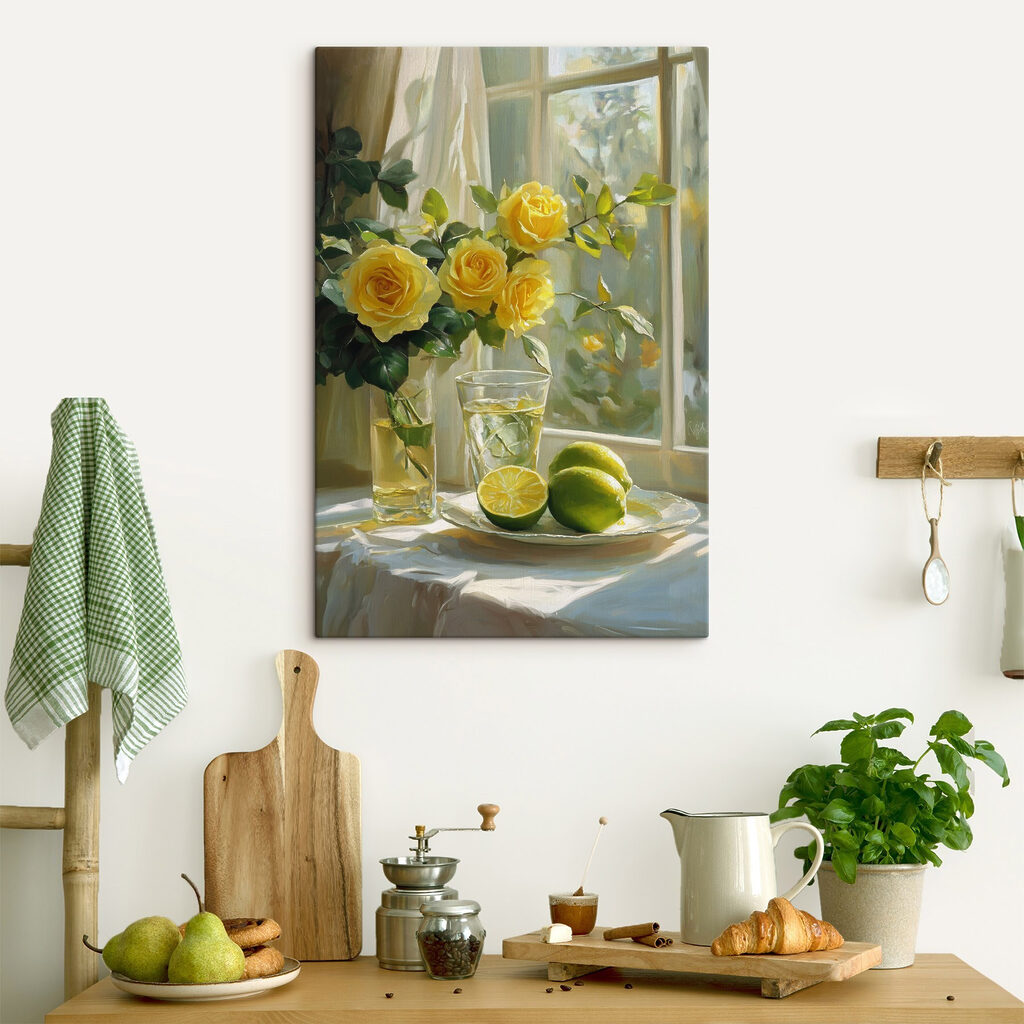 Rosas amarelas com limas — interior 2