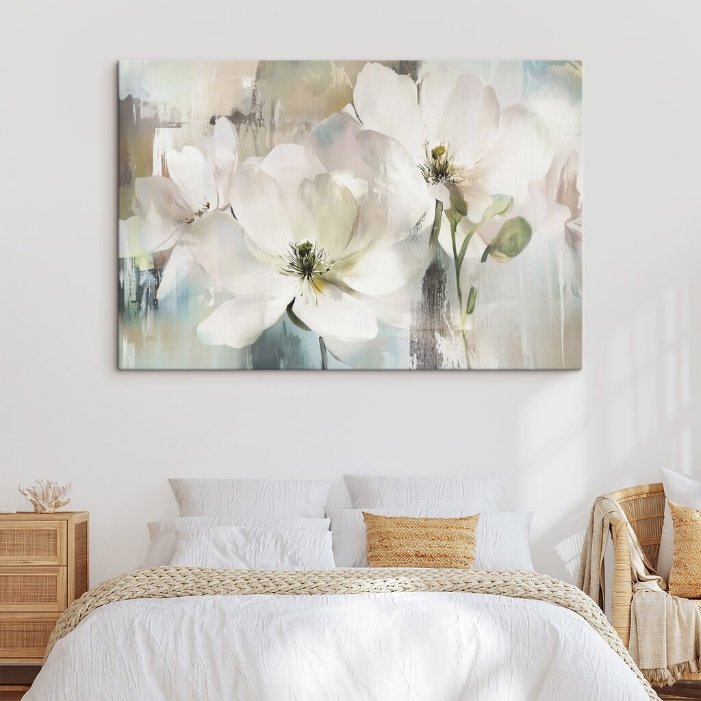 Flores grandes, luz suave — interior 2