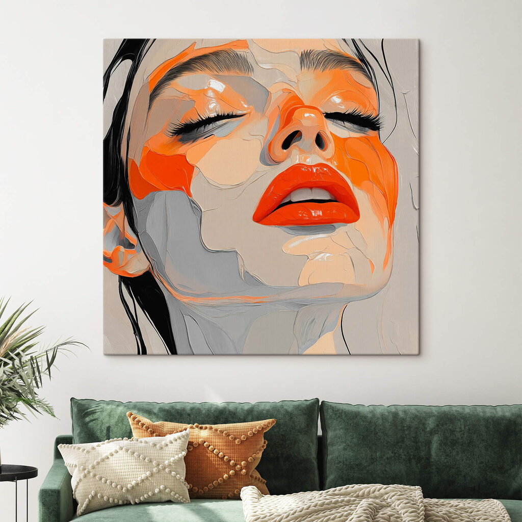 Rosto em laranja — interior 2