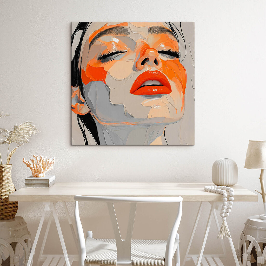 Rosto em laranja — interior 3