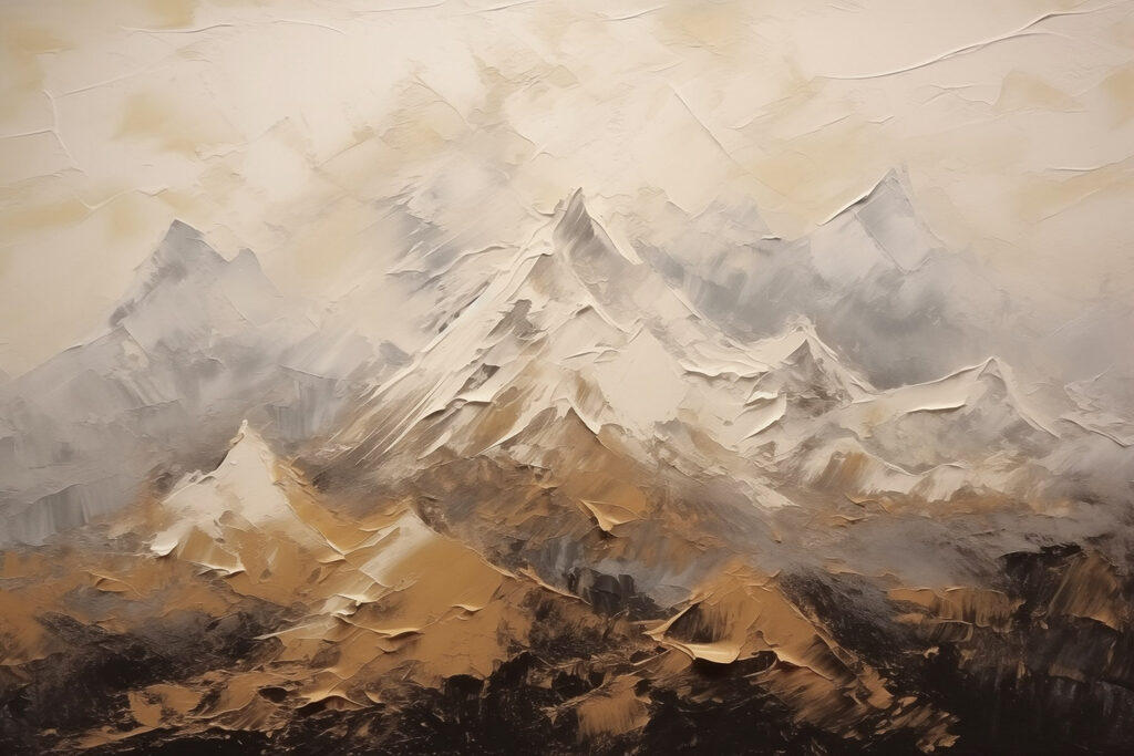 Montanhas nevadas — design completo