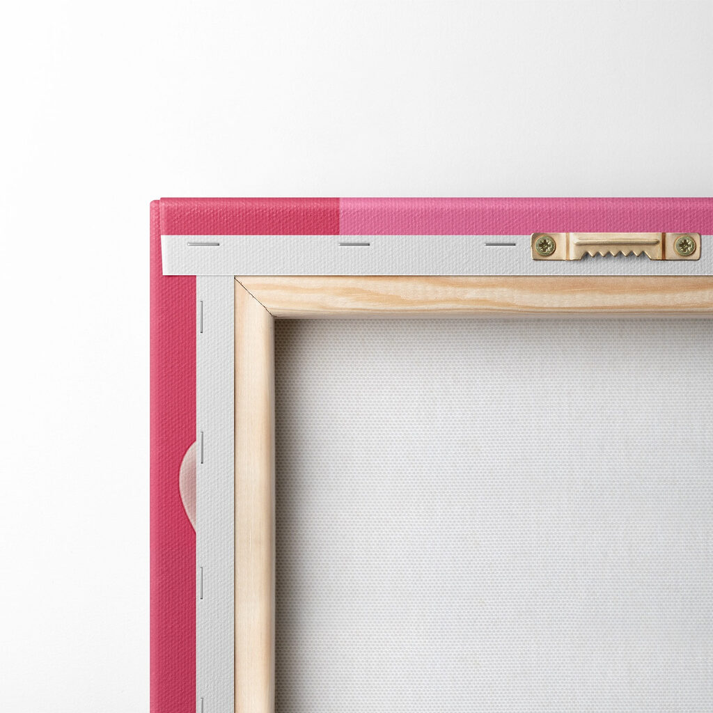 Leopardo com colar rosa — verso