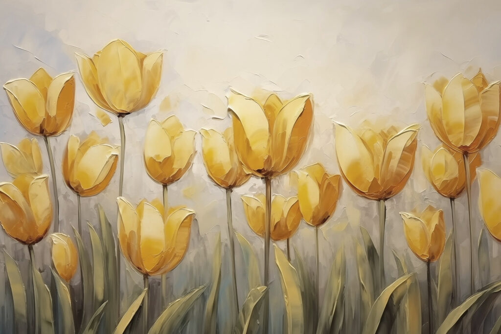 Tulipas amarelas — design completo